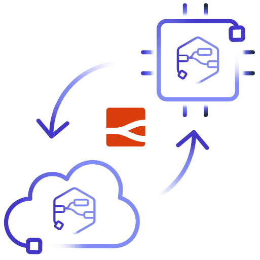 Image depicting data sharing and storage